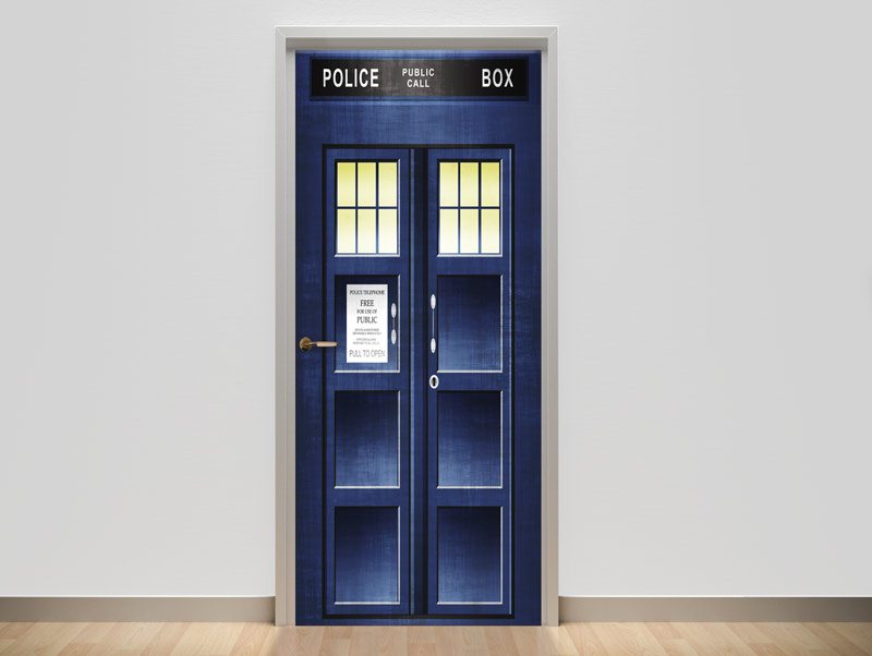 טפט לדלת | police box