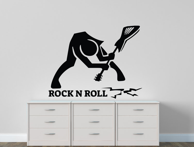 מדבקה - ROCK N ROLL