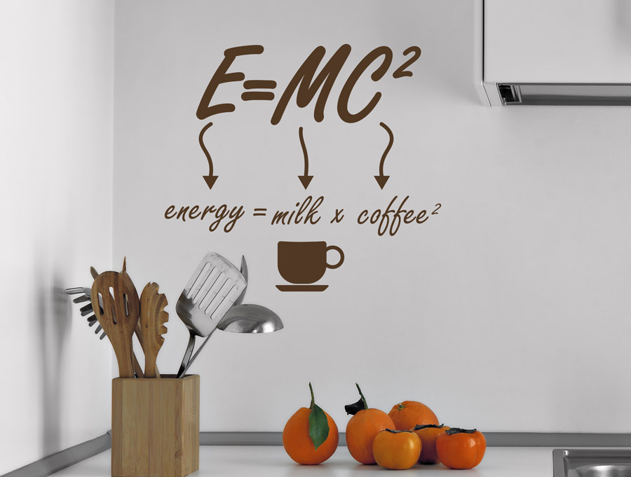 מדבקה - E=MC²
